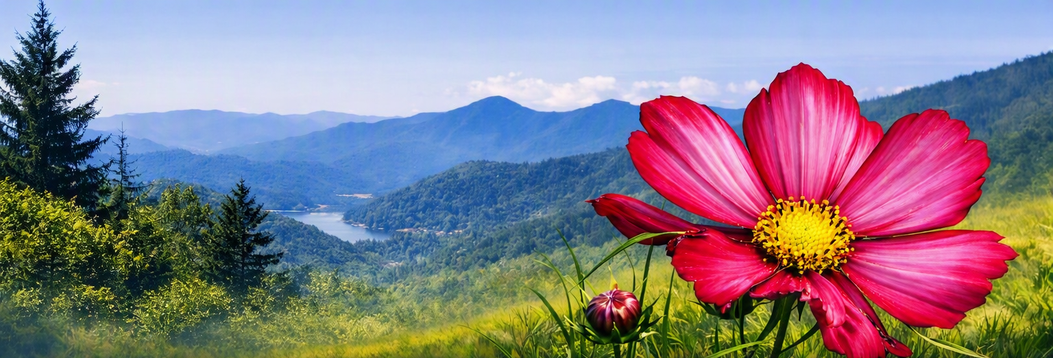 Blue Ridge Flower Banner